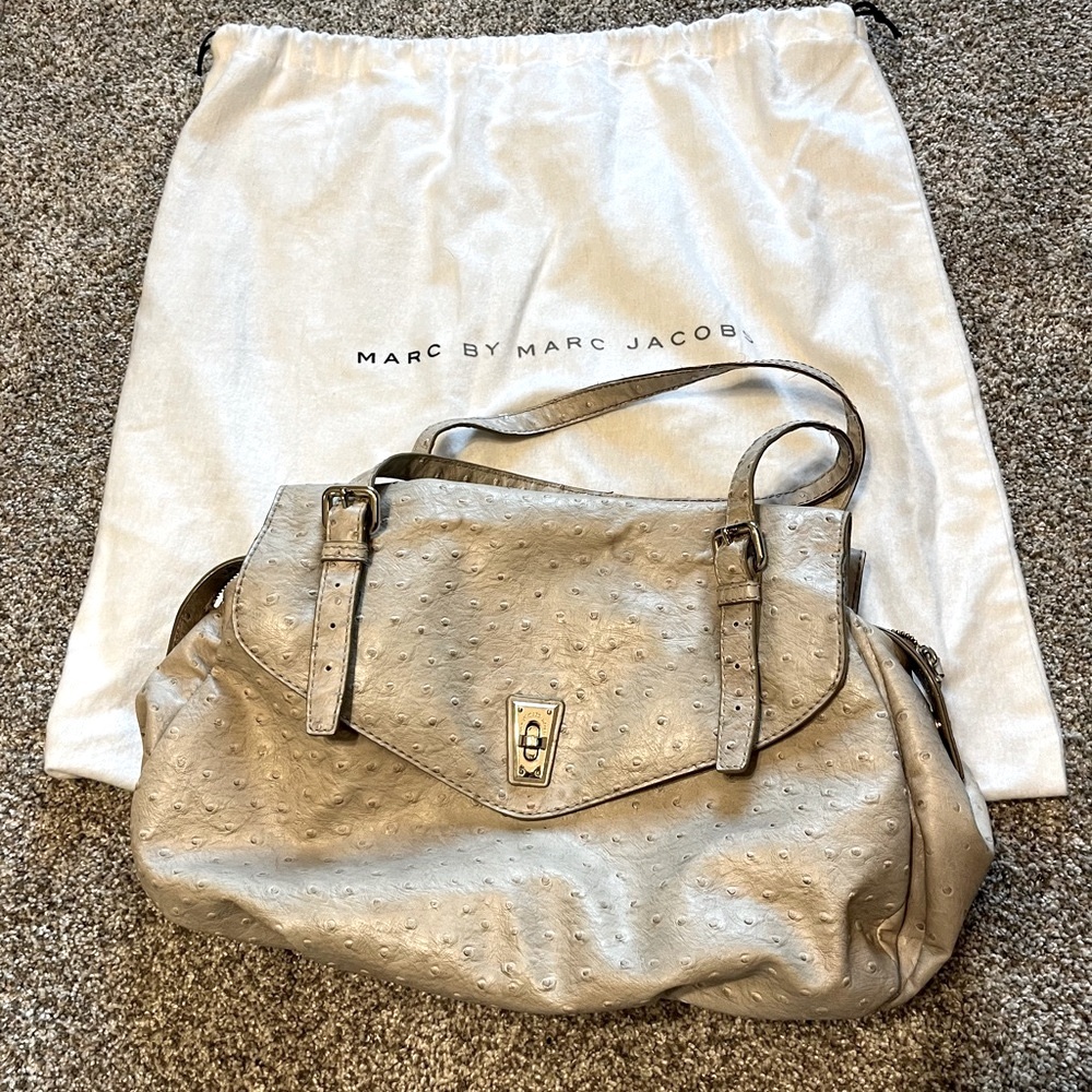 Marc by Marc Jacobs Large Ostrich Satchel